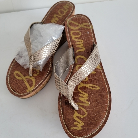 Sam Edelman wedge 9.5 women sandals - Picture 3 of 7